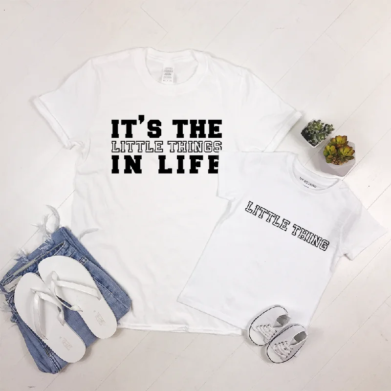 It's The Little Things & Little Thing Matching T-Shirts - White