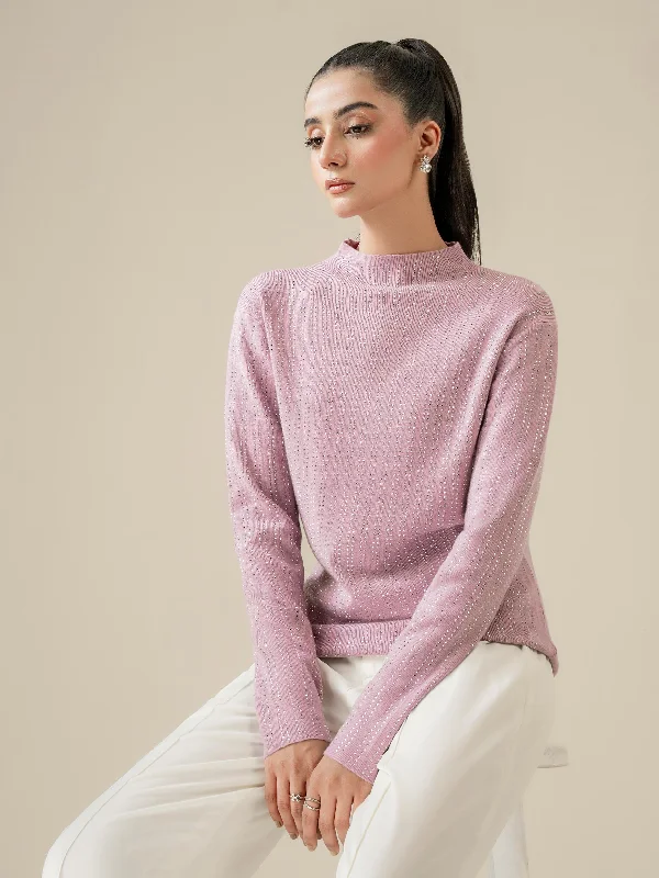 Embellished Woolen Sweater