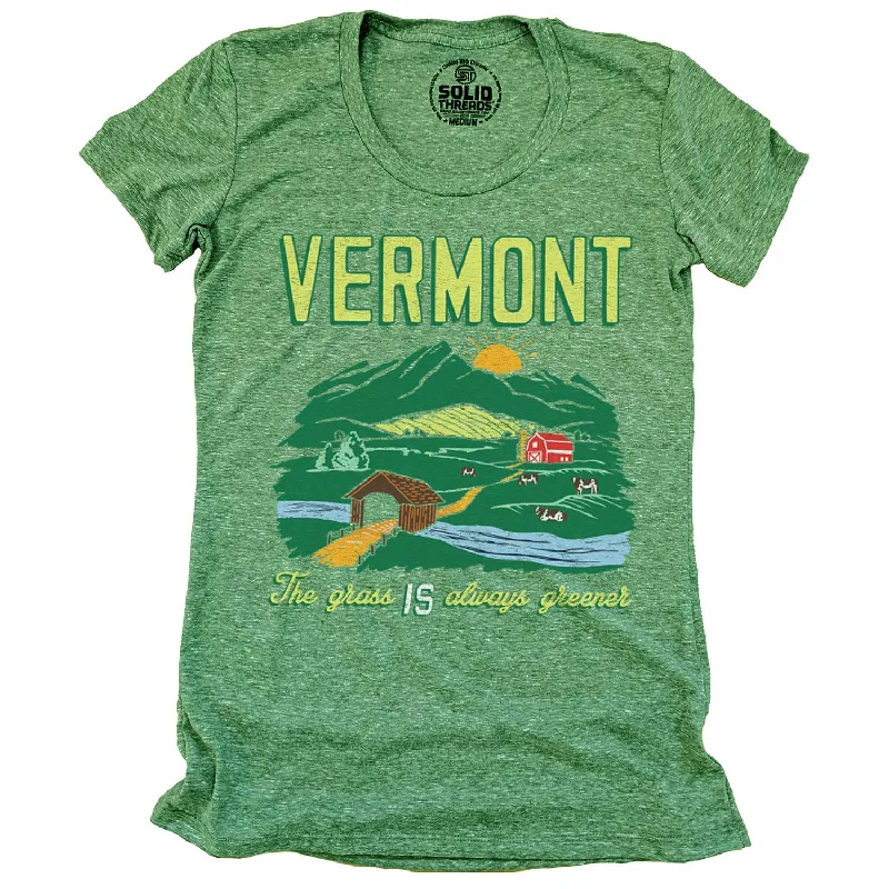 Women's Vermont The Grass IS Always Greener T-shirt