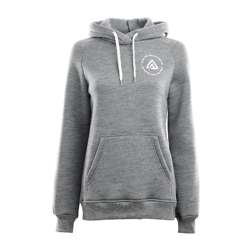 Woman's Hoodie FleeceWool gray melange