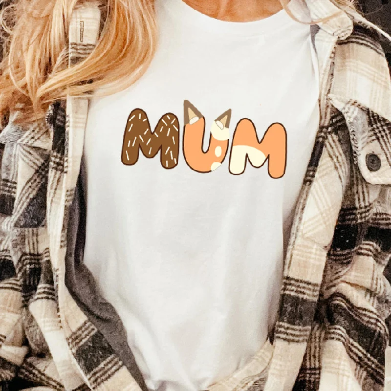 Puppy Dog - Mum T-Shirt White