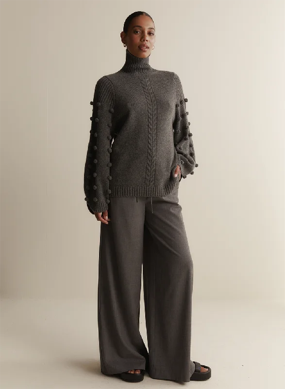 Katie Wool Knit | Charcoal Marle