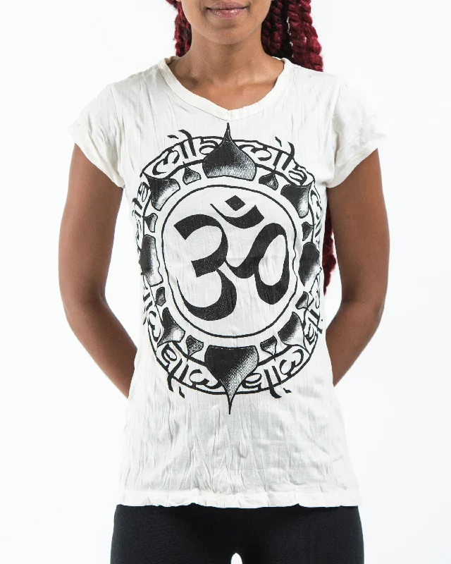 Womens Infinitee Om T-Shirt in White