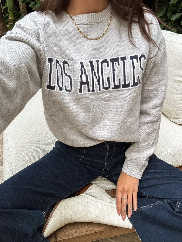 Los Angeles Graphic Sweater in Grey