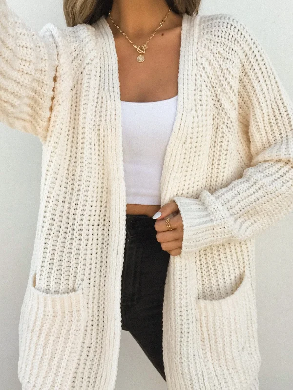 Aura Cardigan in Ivory