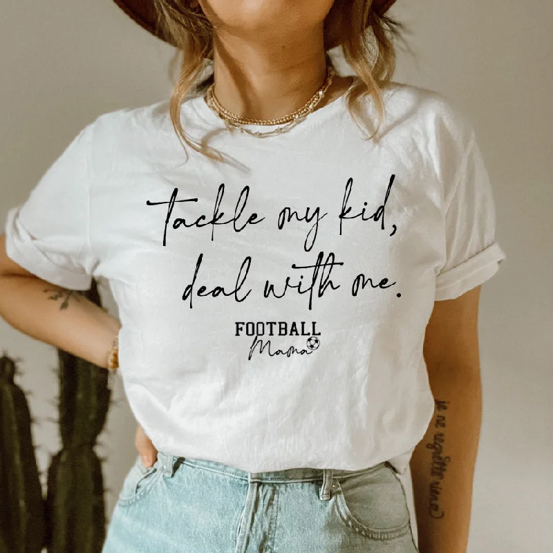 Tackle My Kid Football Mama T-Shirt