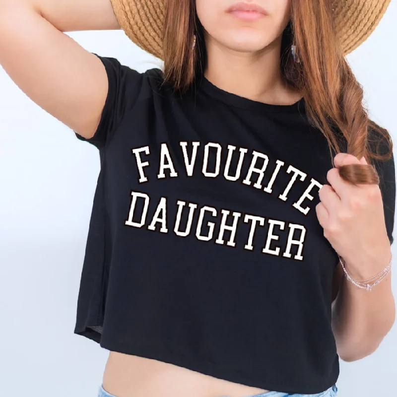 Favourite Daughter Varsity Cropped T-Shirt