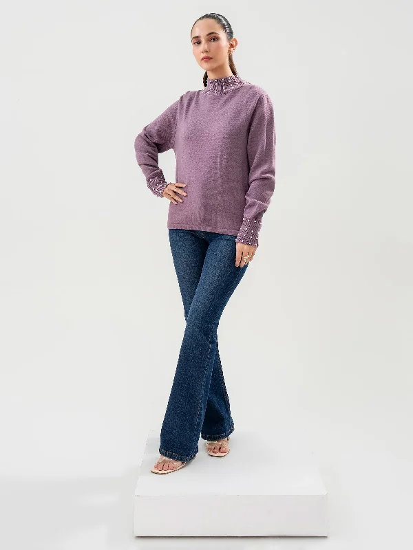 Embellished Woolen Sweater