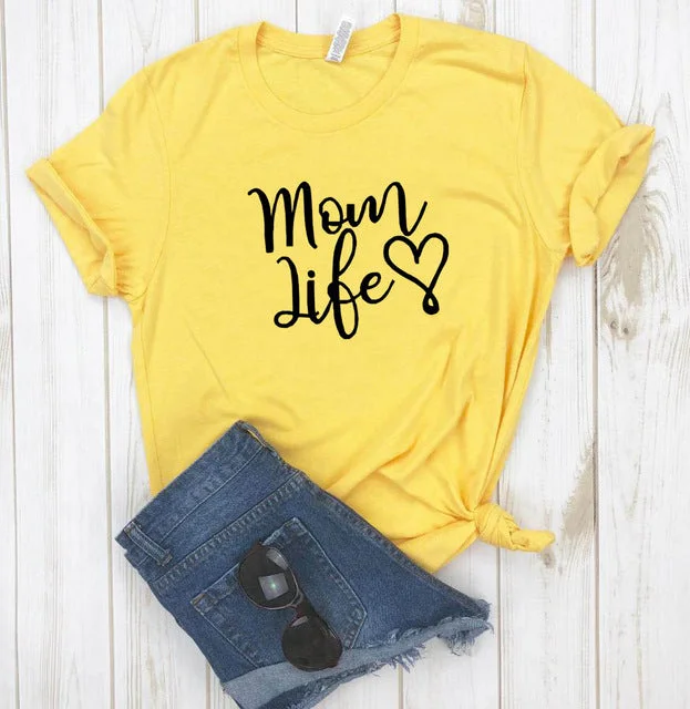 Mom Life Slogan T-Shirt (MRK X)