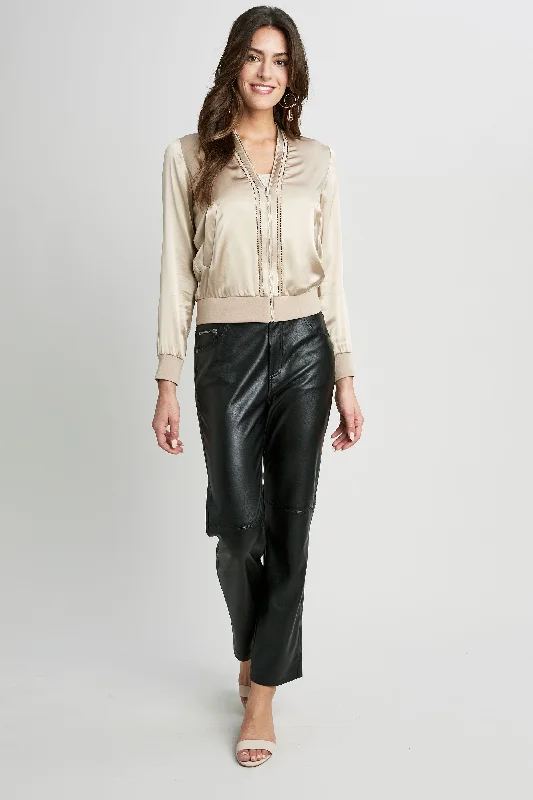 5 Pocket Vegan Leather Pant