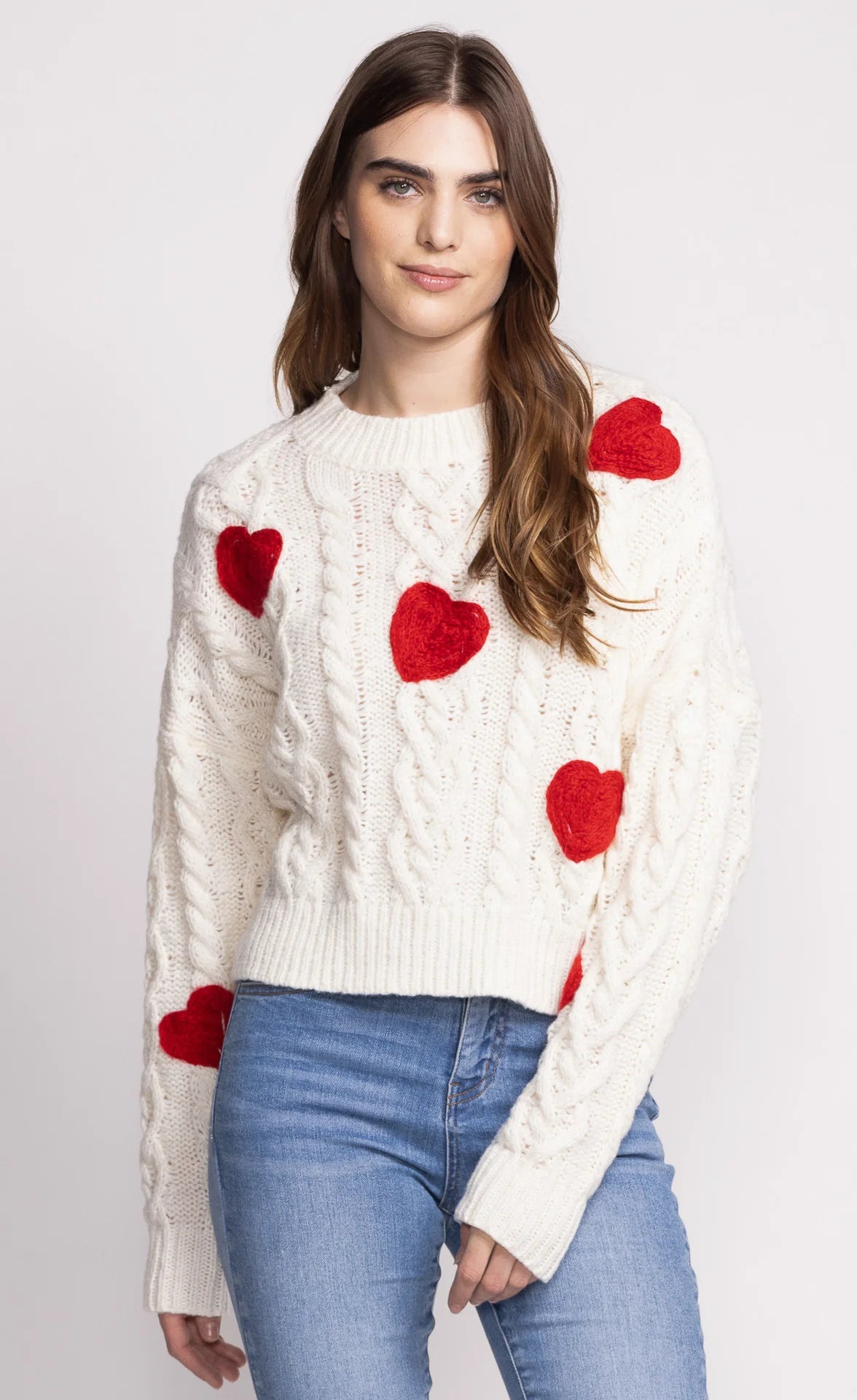 Hearts All Over Sweater