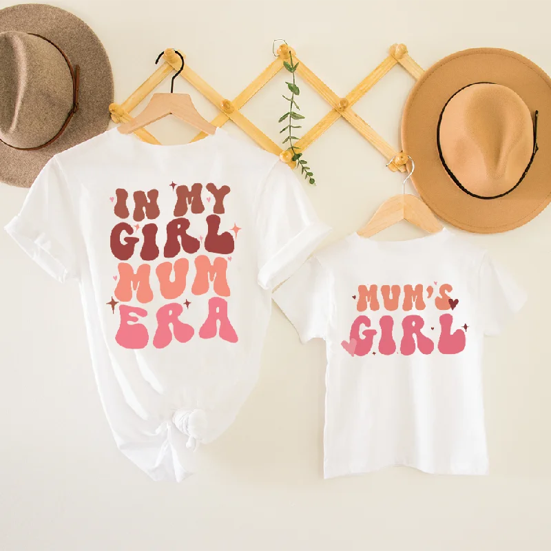 My Girl Mum Era & Mum's Girl Matching Front & Back Logo T-Shirts