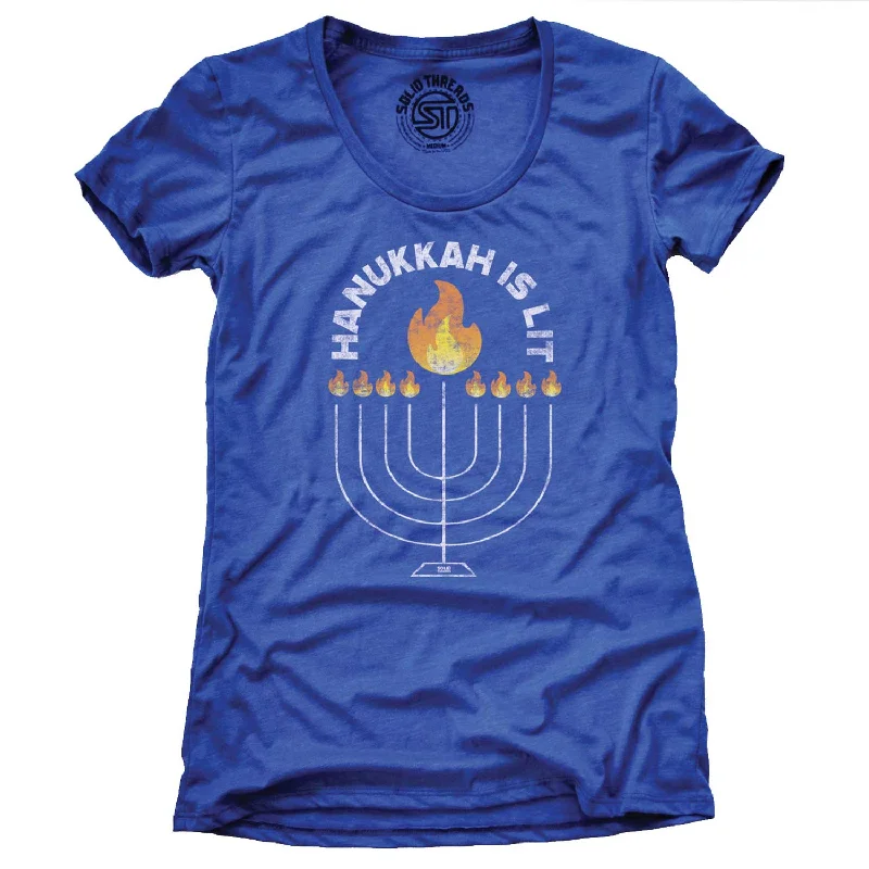 Women's Hanukkah is Lit T-shirt