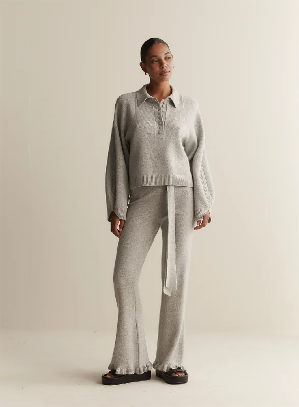 Jenny Wool Knit | Grey Marle