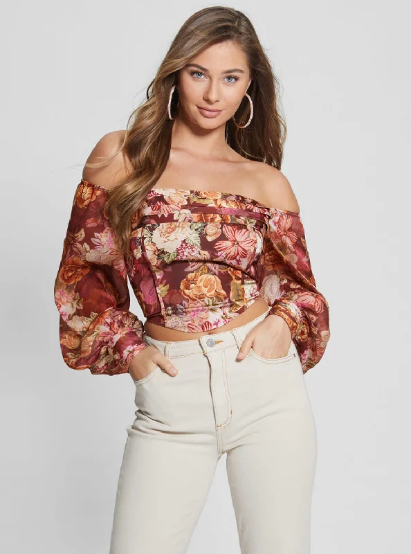 Eco Floral Tapestry Print Kristy Top