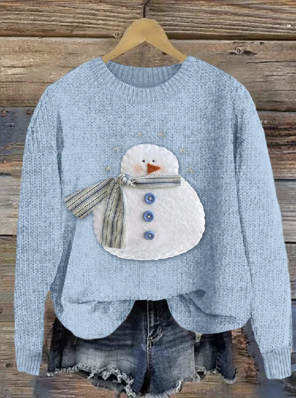 Casual Long Sleeve Crew Neck Animal Regular Sweater Polished Women's Silk