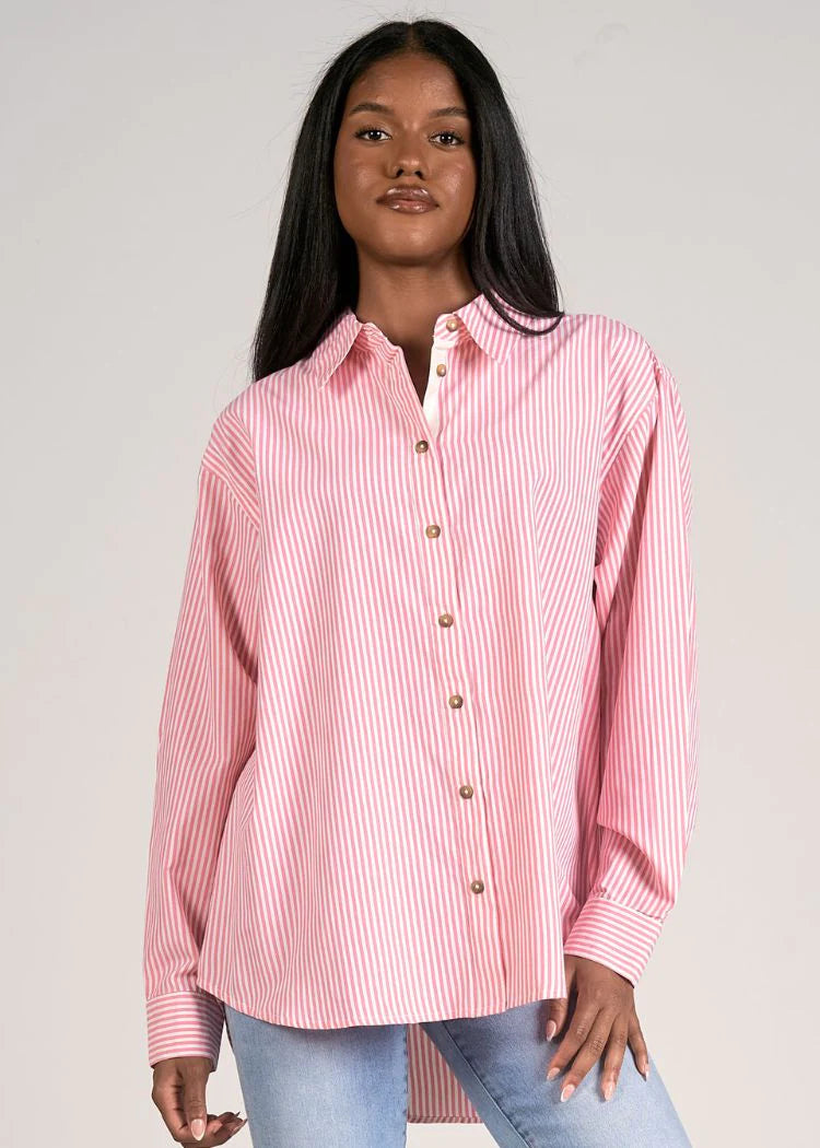 Pinky Striped Blouse