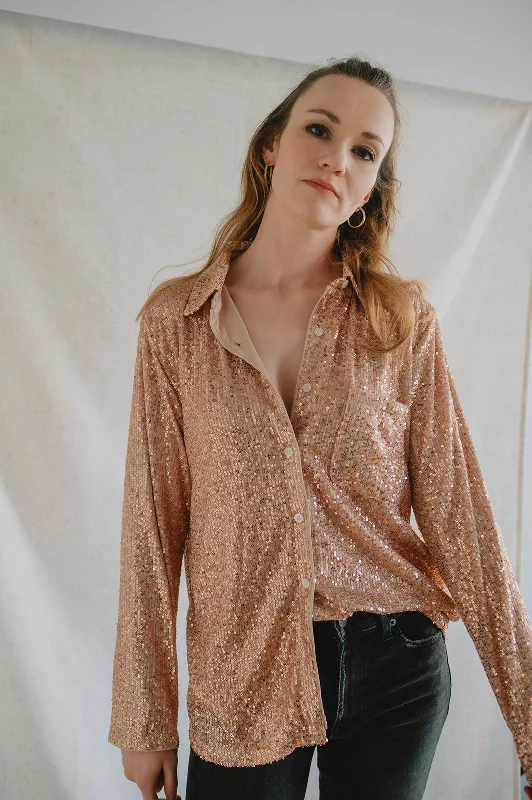 The Rose Gold Button Shirt