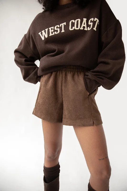 VEGAN SUEDE SHORTS