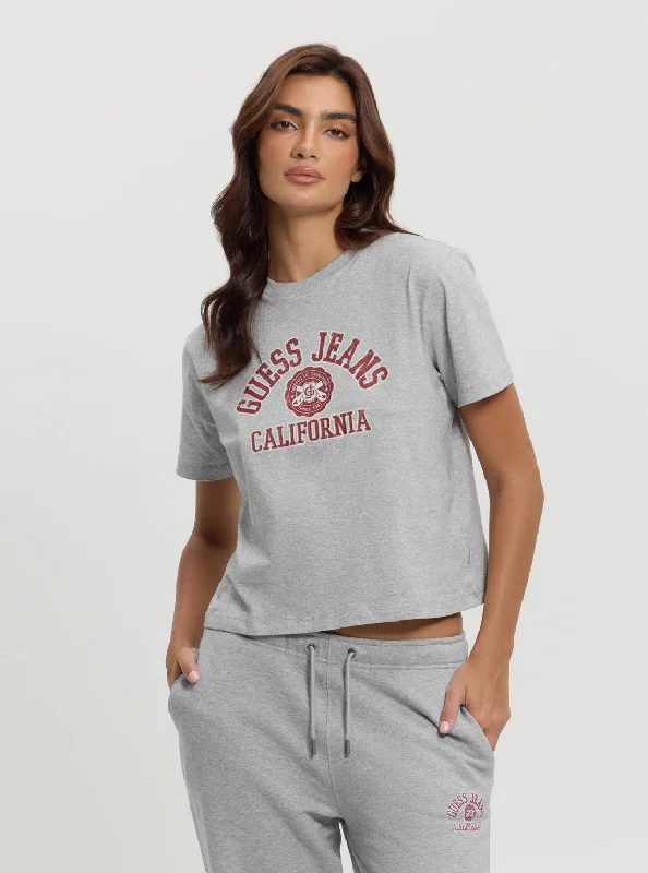 Guess Jeans Grey Boxy T-Shirt