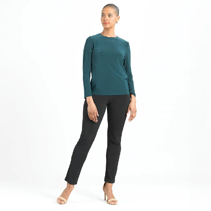 Signature Crew Neck Top - Hunter Green