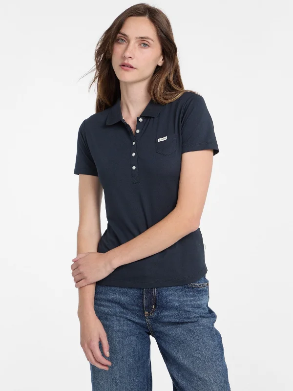 Guess Jeans Navy Slim Polo T-Shirt