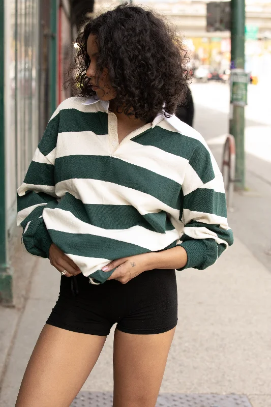 OVERSIZED STRIPED RUGBY SHIRT