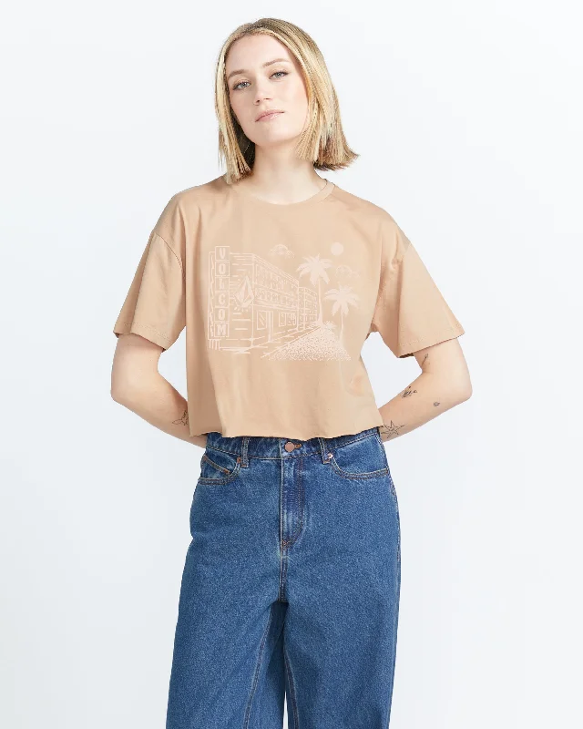 Just A Trim Short Sleeve Tee - Sandstorm