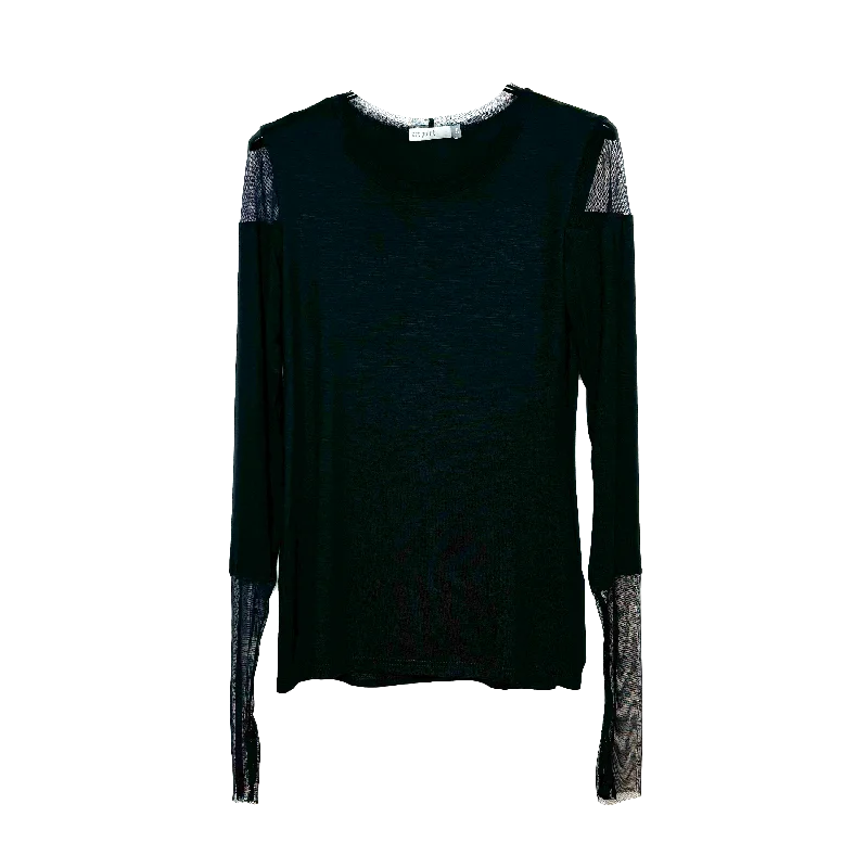 MESH T-SHIRT - BLACK