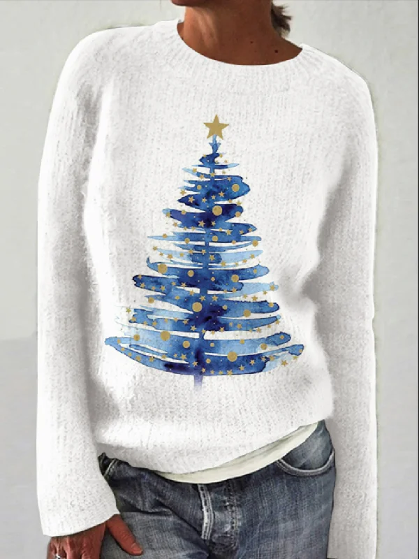 Long Sleeve Crew Neck Animal Casual Regular Sweater Sporty Women's Tennis