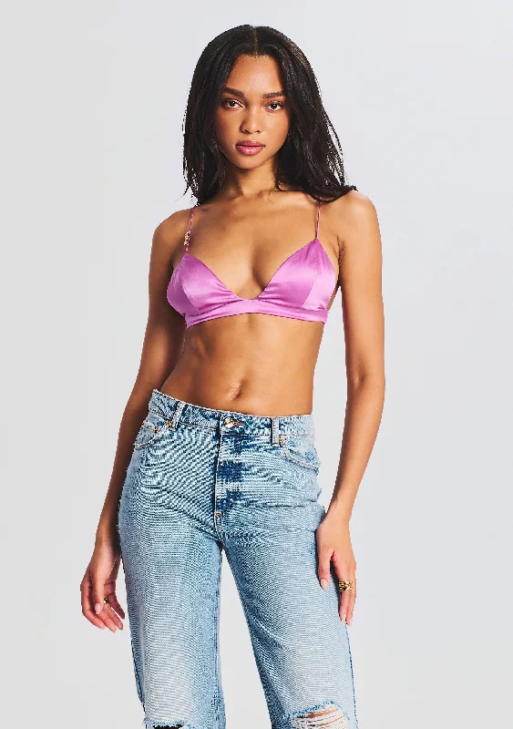 Doral Silk Bralette Cashmere