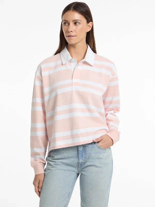 Guess Jeans Long Sleeve Rugby Polo Shirt