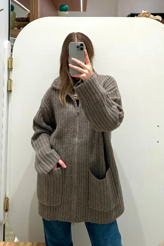 MAJKEN ZIP CARDIGAN