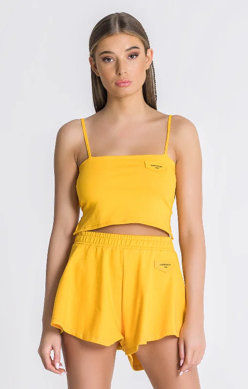 Yellow GK25 Crop Top