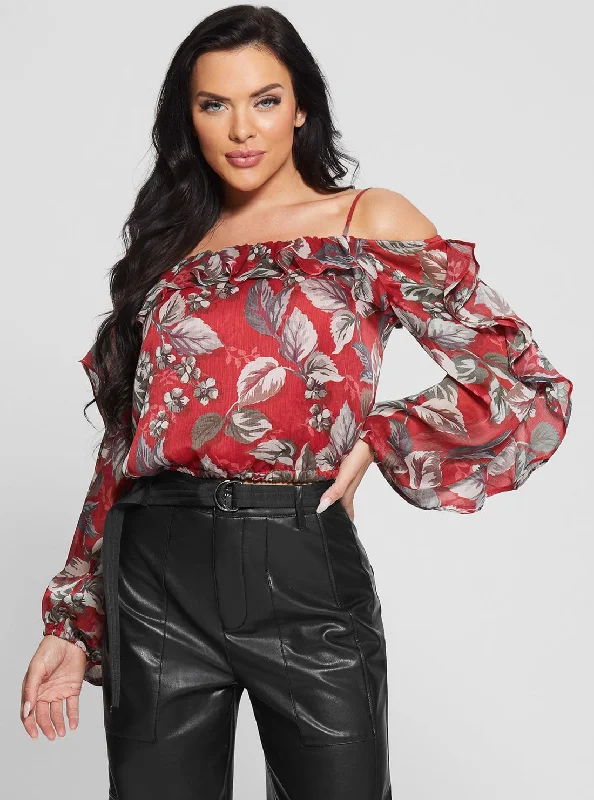 Red Floral Iggy Top