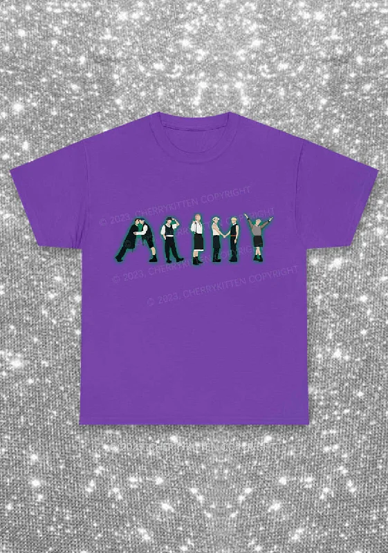 Bangtan Boys Kpop Y2K Chunky Shirt Cherrykitten Refined Women's Hand - crafted