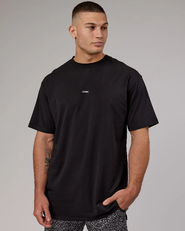 Unisex Fundamental FLXCotton Tee Longline Oversize - Black